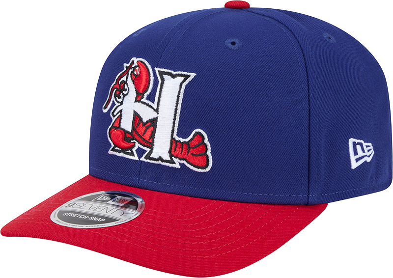 Hickory Crawdads New Era Texas Rangers Blue and Red 9Seventy