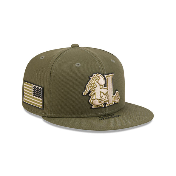 Hickory Crawdads 2026 Armed Forces 59Fifty Fitted Cap – Hickory