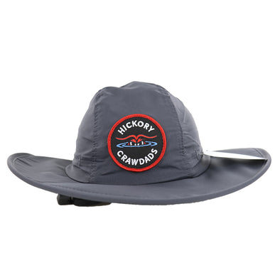 Hickory Crawdads Outdoor Cap Graphite Embroidered Boonie Cap