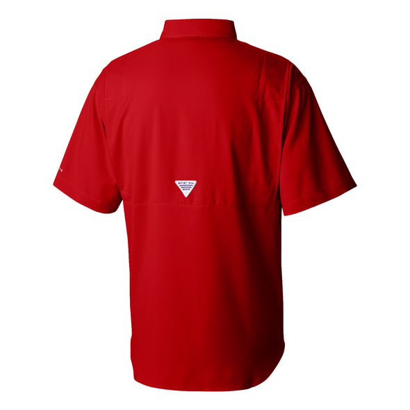 Hickory Crawdads Red PFG Tamiami Columbia Shirt