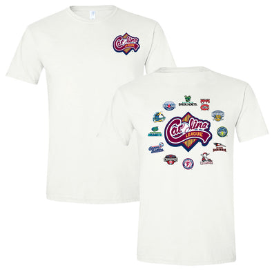 Hickory Crawdads White Carolina League Teams Cotton Tee