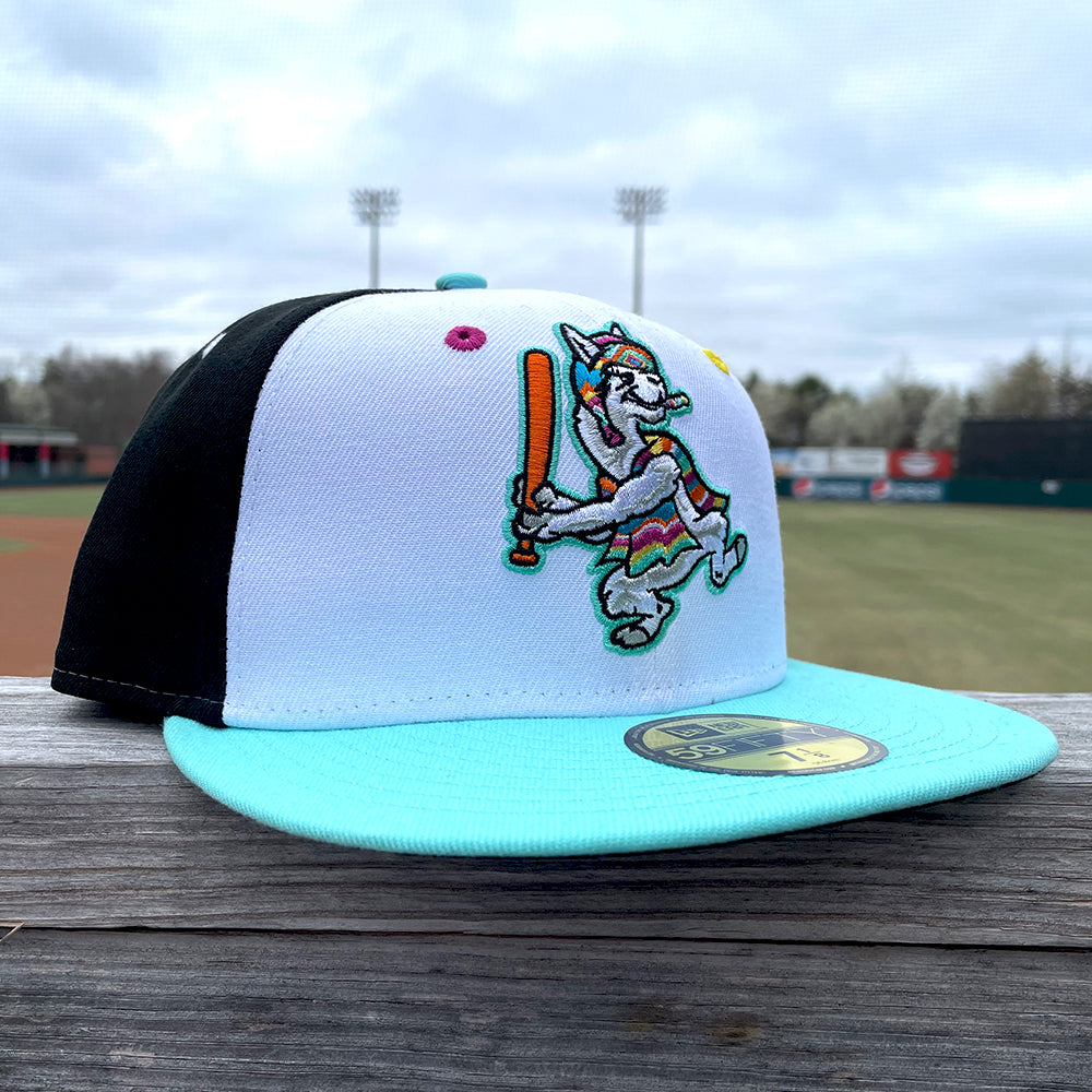 Hickory Crawdads 2024 New Era Llamas de Hickory 59Fifty Fitted Cap ...