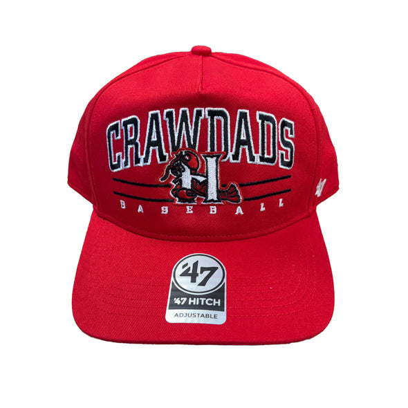 Hickory Crawdads '47 Red Roscoe Hitch Adjustable Cap