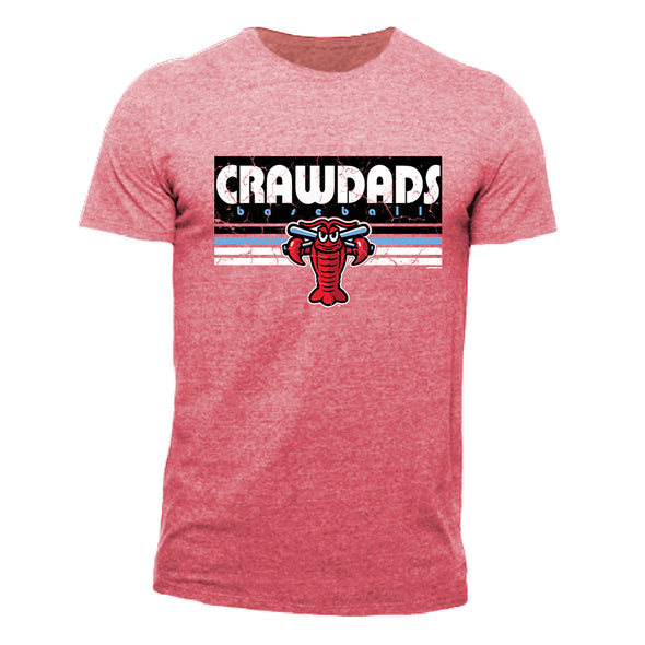 Hickory Crawdads Ultrawarm Red Tri-Blend Tee