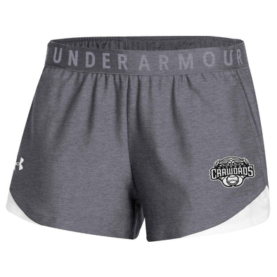 Hickory Crawdads Under Armour Gray Women's Shorts