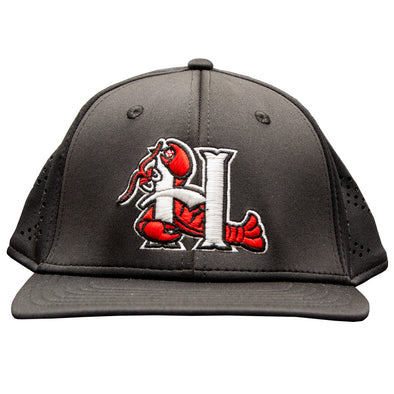 Hickory Crawdads Black Flex Fit Hat