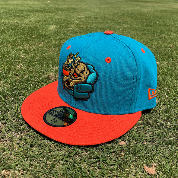 Hickory Crawdads New Era 59Fifty Fitted Couch Potatoes Hat