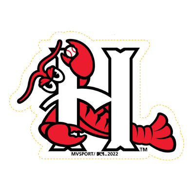 Hickory Crawdads H Logo Sticker